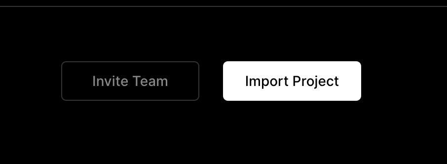 Vercel import project button screenshot